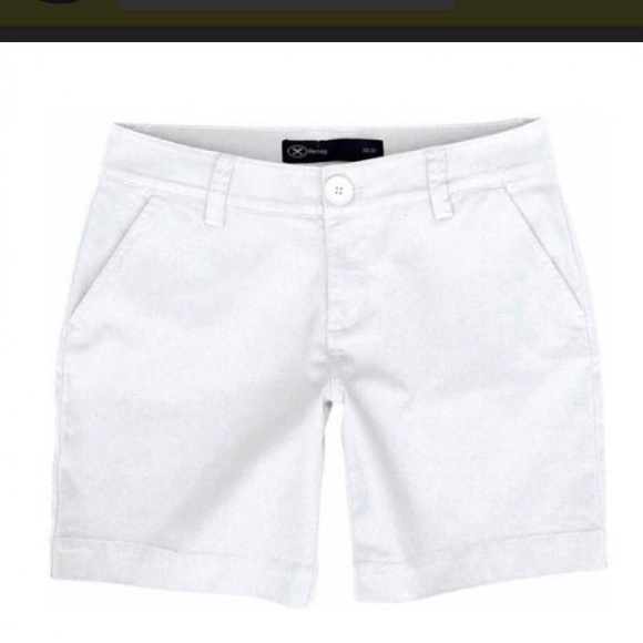 Hering white Bermudas shorts size 14